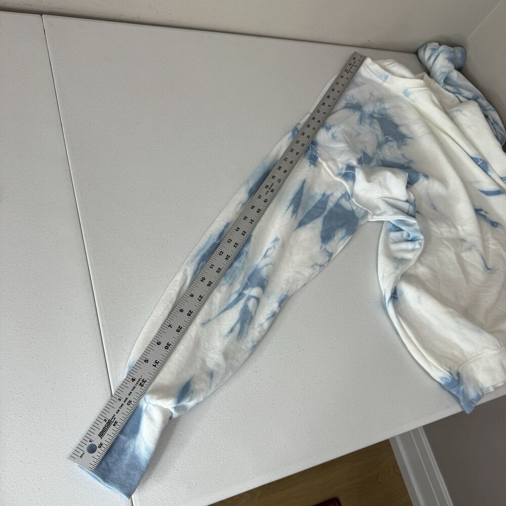 The Laundry Room Womens Sweatshirt Medium White Tie Dye Loose Fit Lounge Comfy - Picture 8 of 12